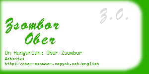 zsombor ober business card